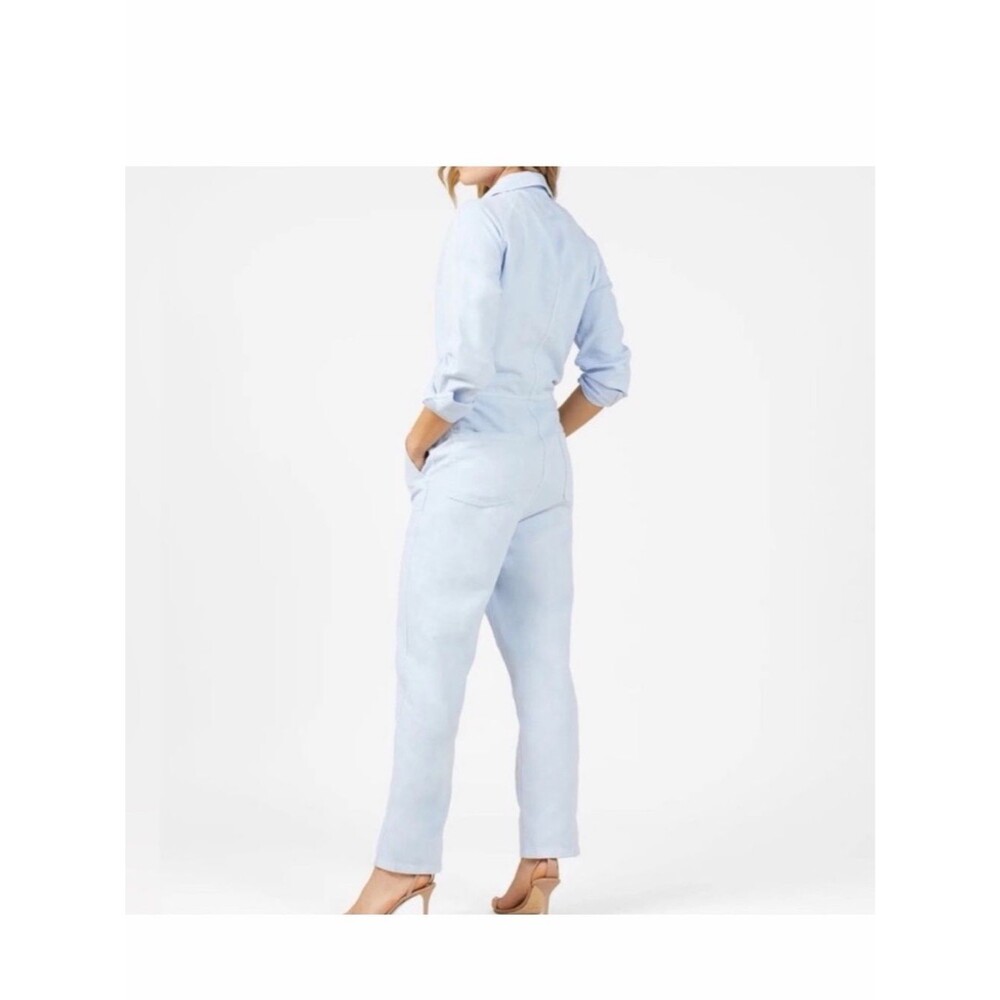 Outerknown Station Utility Jumpsuit Heather Blue Sz M - Picture 2 of 6